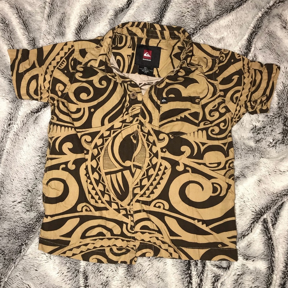 Quicksilver Kids Button down shirt Hawaiian 18mo